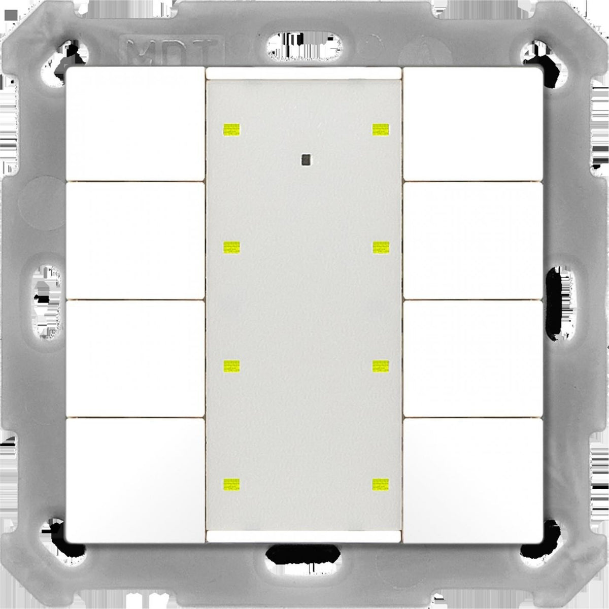 MDT technologies TS 55 Plus - 8-Gang Button - Pure White Glossy BE-TA55T8.G2