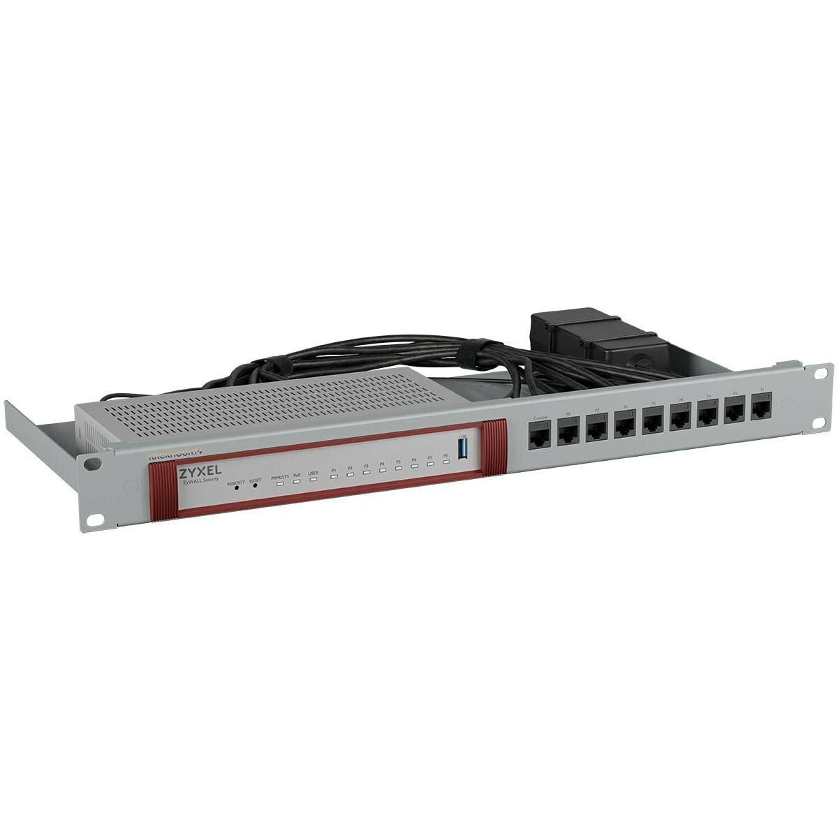 Rackmount.IT RM-ZN-T1 Mounting Kit for Network Devices 1U 19"