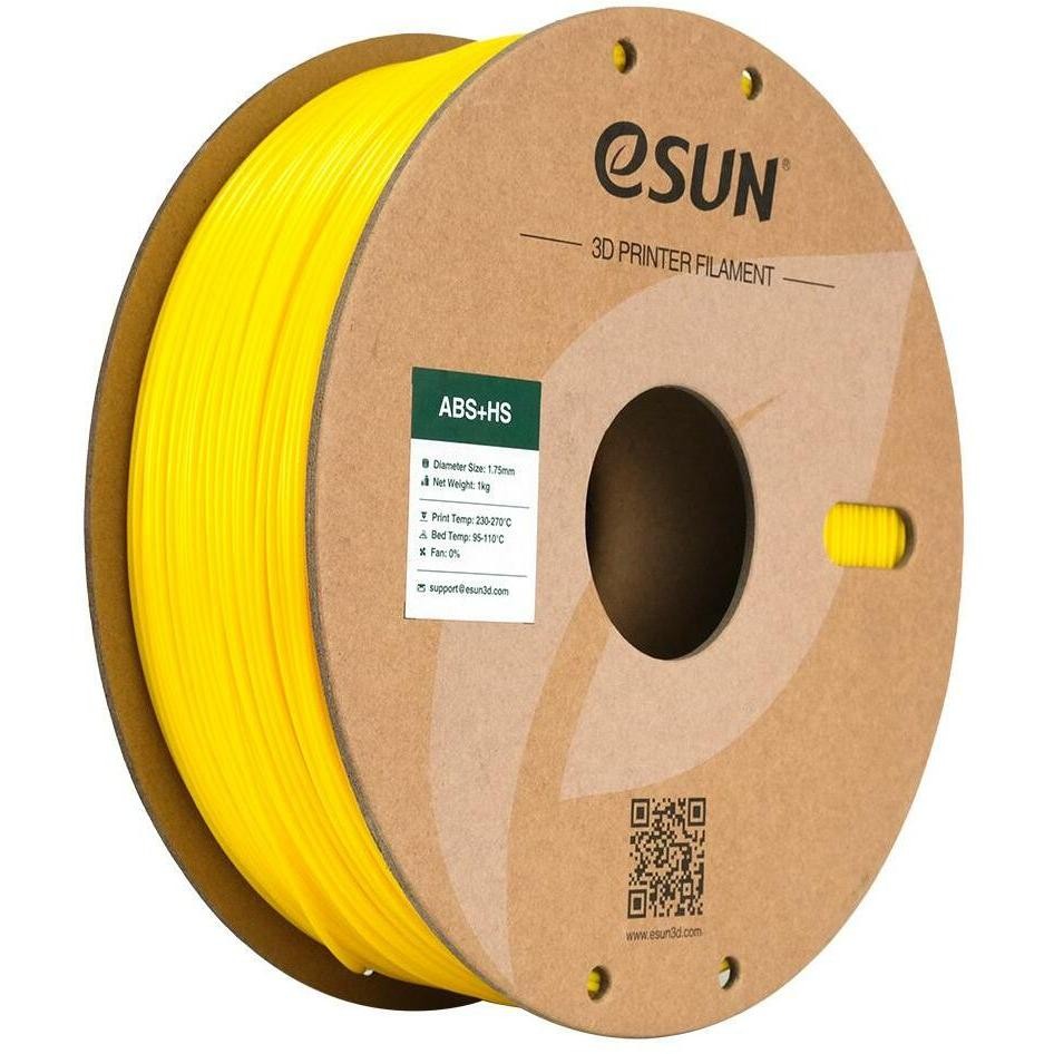 EABS 1.75 mm Yellow 1 kg ESUN 3D Filament eABSP175Y1