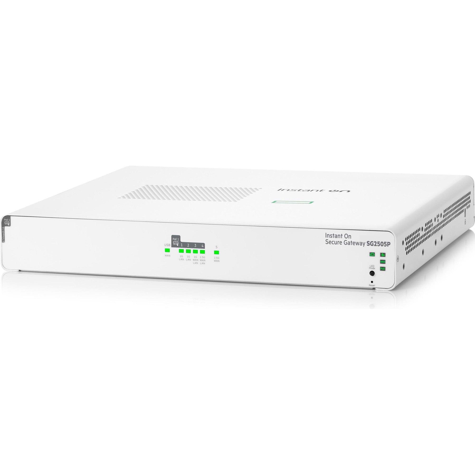 HPE Networking Instant On SG2505P - Gateway - Secure, SmartRate - 5 Ports - 2.5GbE (S0G34A#ABB)