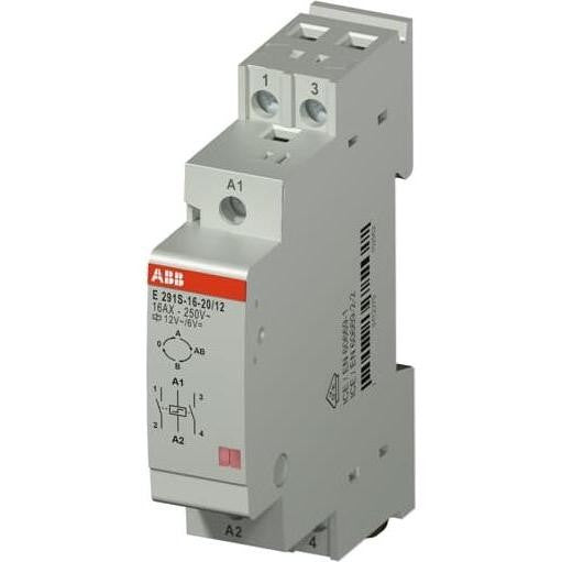 ABB Impulse Switch E291S-16-20/12 12 VAC 16A 2NO for DIN Rail 2TAZ313000R2052
