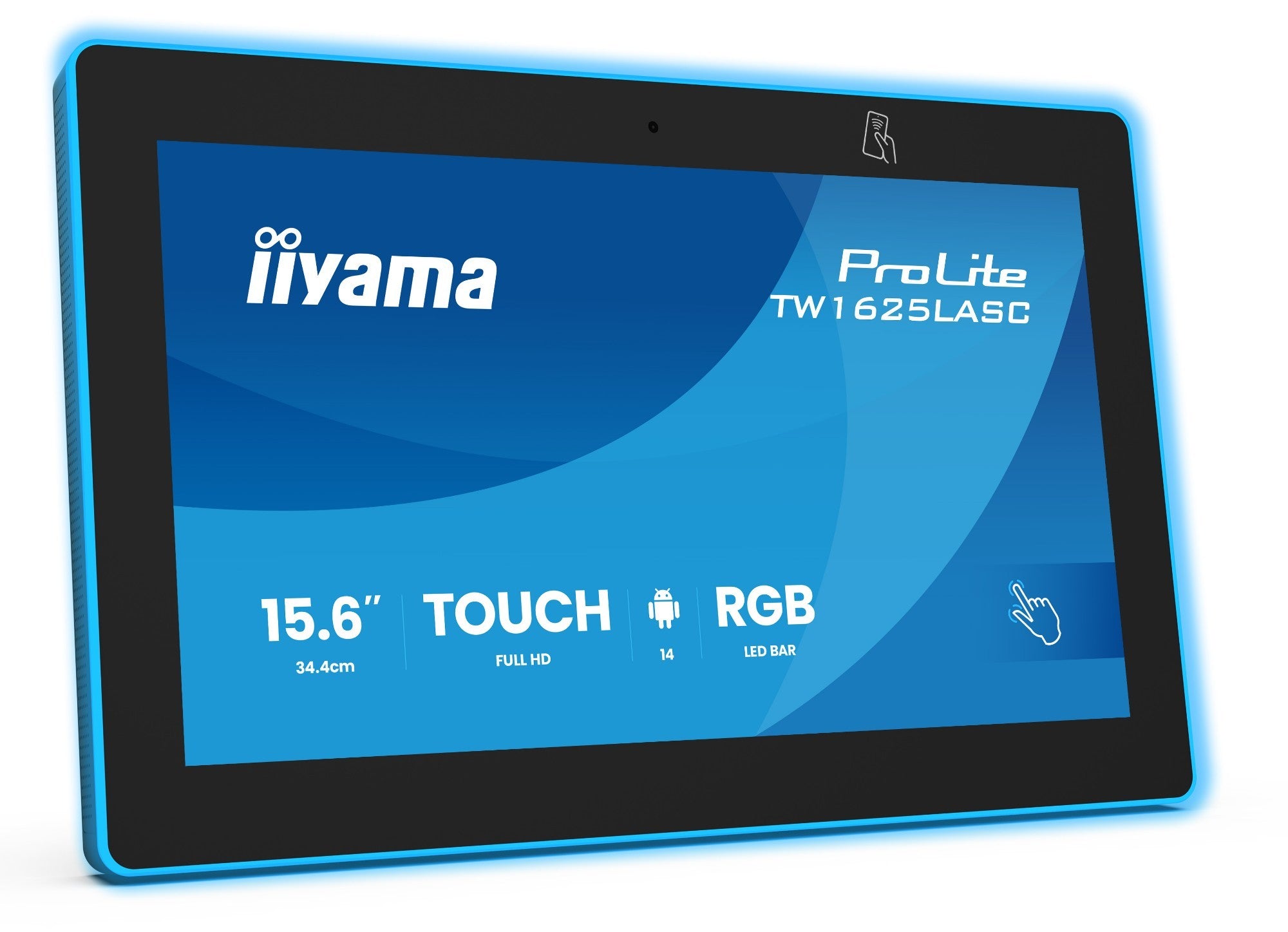 Iiyama 15.6" LCD Panel PC Android OS Flat Screen (TFT/LCD) (TW1625LASC-B3PNR)