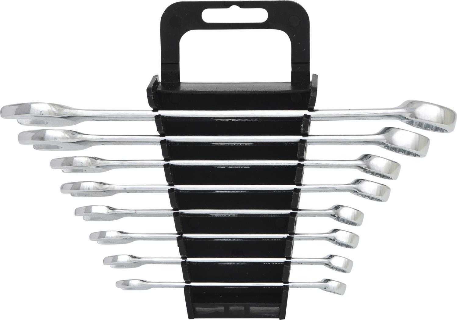 KS TOOLS CLASSIC Angled Combination Wrench Set, 8-piece, 8-19 mm (517.0048)
