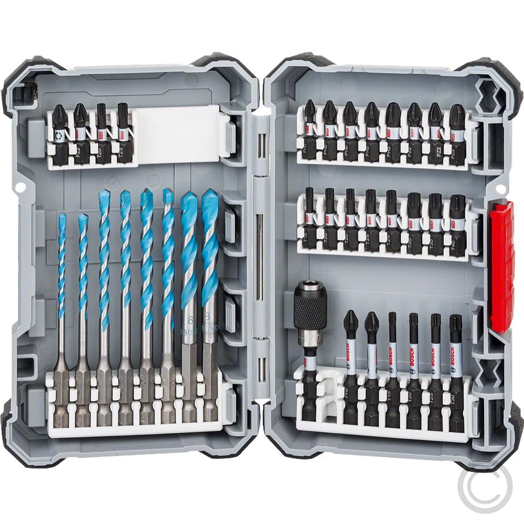 Bosch PRO Impact Mixed Drill and Bit Set, 35 Pieces (2608522518) 35-piece