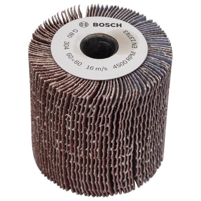 Curved Flap Roller - 80 Grit - BOSCH - PRR/ TEXORO - Sanding Wood, Metal and Synthetic Materials
