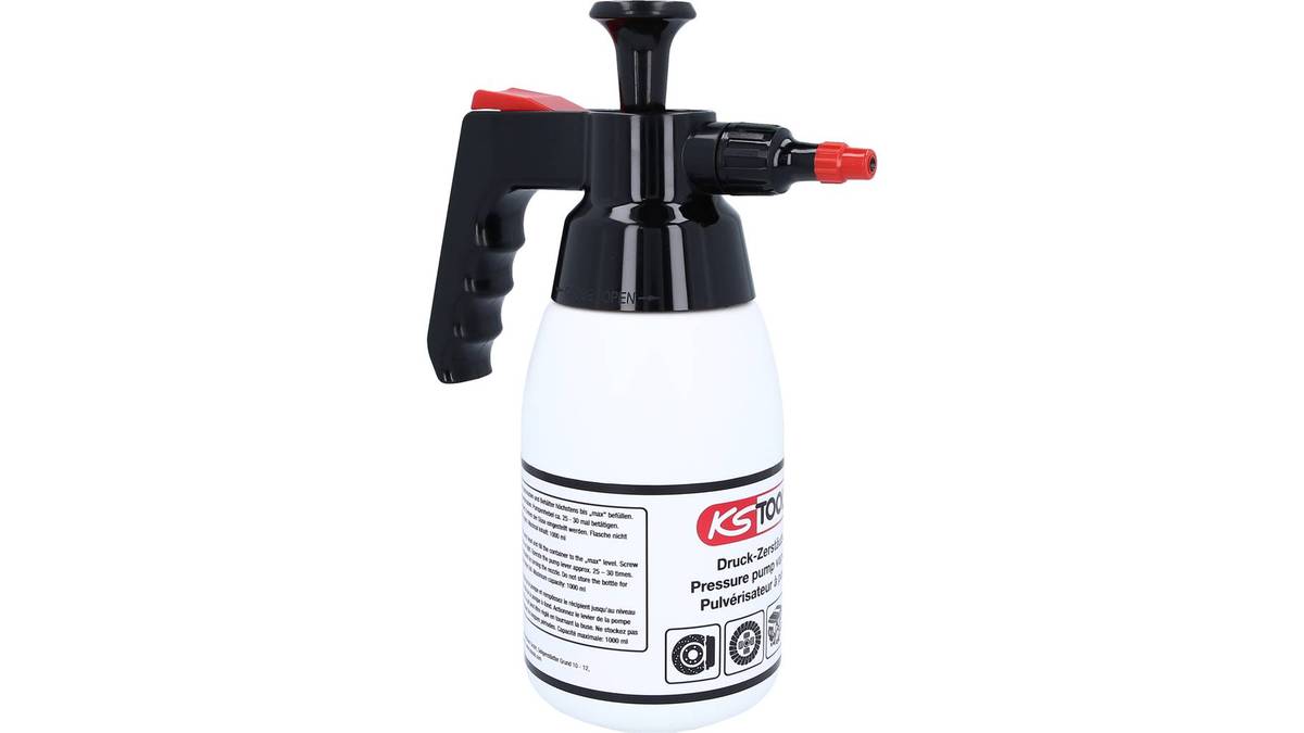 KS Tools Pump Spray Bottle 1 L for Brake Cleaner - Model 150.8258