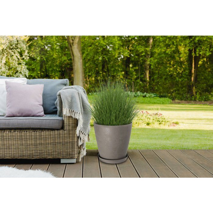 GARDEN ID Round Flower Pot - Swing Cone - Ø 30 - 14 L - H 29 cm - Peat