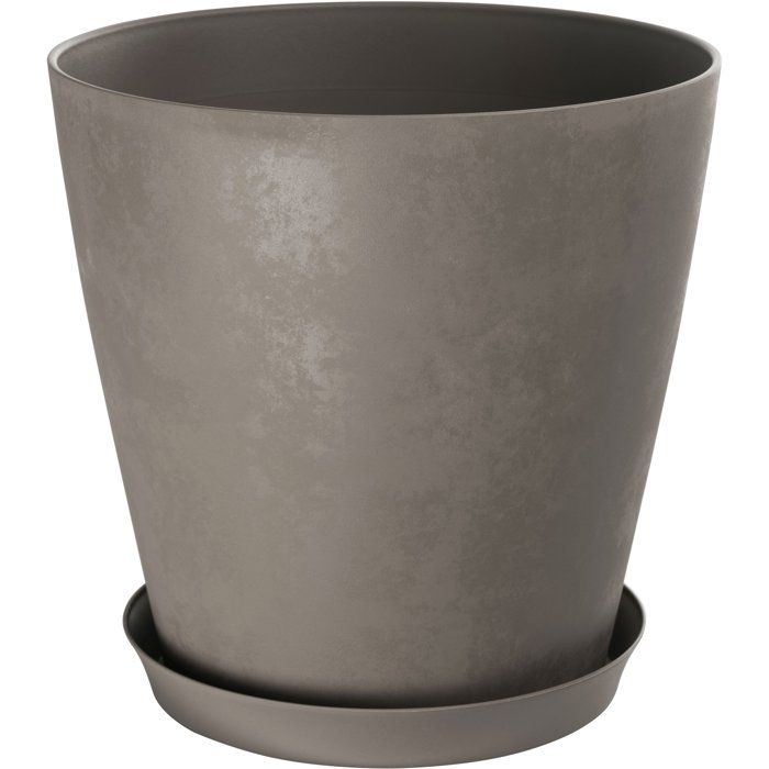 GARDEN ID Round Flower Pot - Swing Cone - Ø 35 cm - 23 L - H 34 cm - Peat