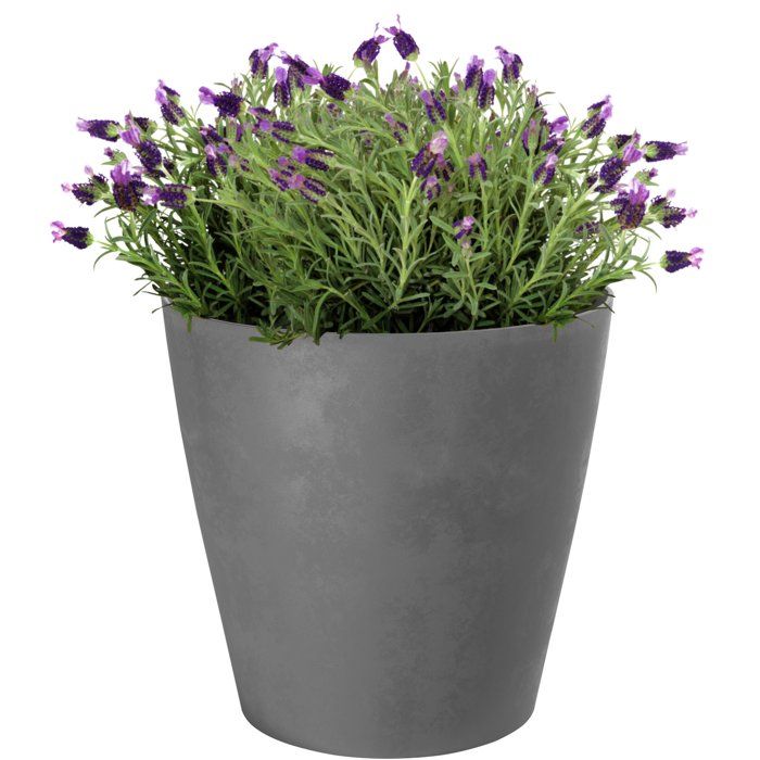 Round flower pot - GARDEN ID - Swing Cone - Ø 35 - 23 L - H 34 cm - Grey