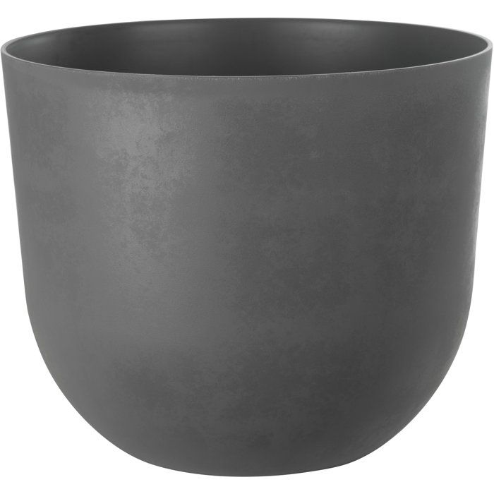GARDEN ID Round Flower Pot - Swing Round - Ø 30 - 13 L - H 25 cm - Grey