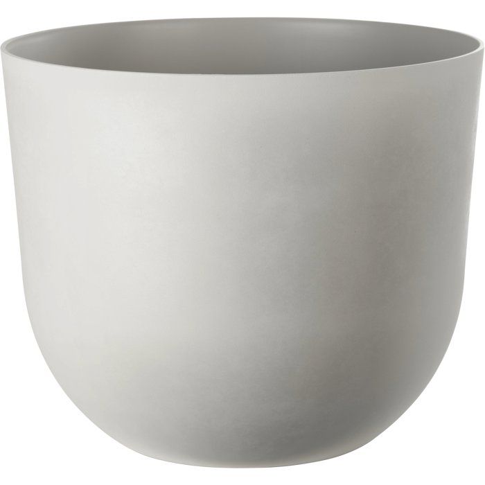 Round flower pot - GARDEN ID - Swing Round - Ø 40 - 30 L - H 32 cm - White Stone