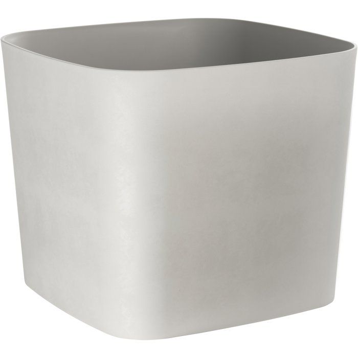 Square flower pot - GARDEN ID - Swing Square - 16 L - 30 x 30 x 25 cm - White Stone