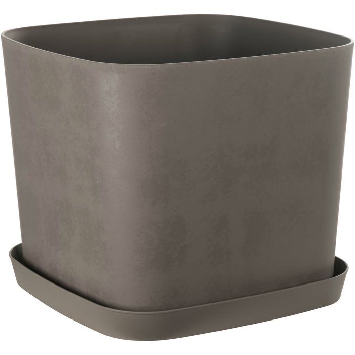 Square flower pot - GARDEN ID - Swing Square - 36 L - 40 x 40 x 32 cm - Peat