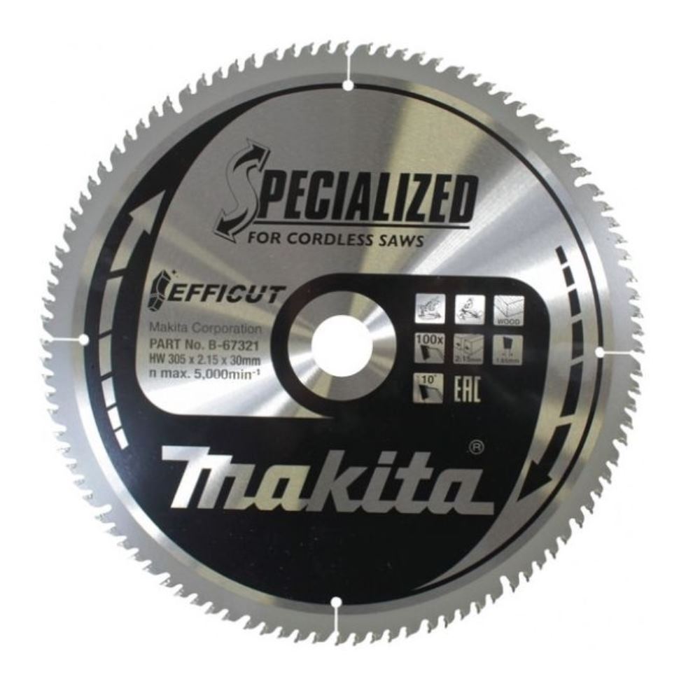 Makita EFFICUT Circular Saw Blade for Wood 305 mm 100 Teeth - B-67321