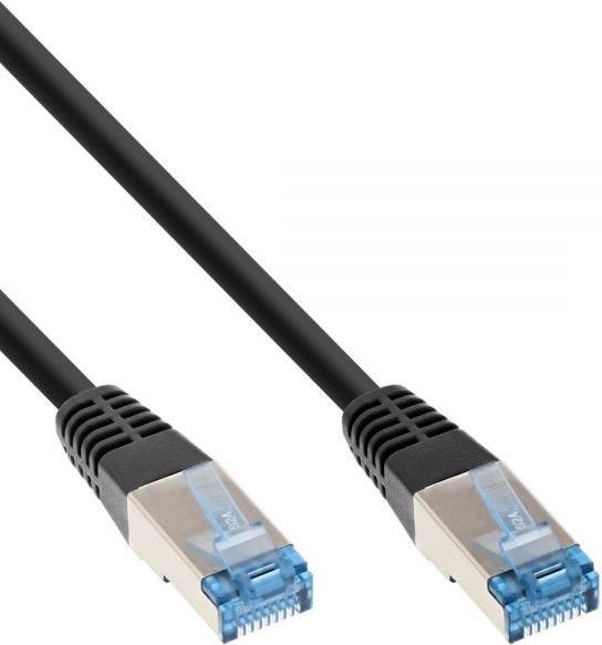 InLine Patch Cable RJ-45 (M) to RJ-45 (M) 15.0 m SFTP PiMF CAT 6a Halogen-Free Black 74815S