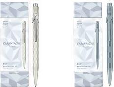 Caran d'Ache Ballpoint Pen 849 ALPINE FROST, White, Medium Point, Black Ink