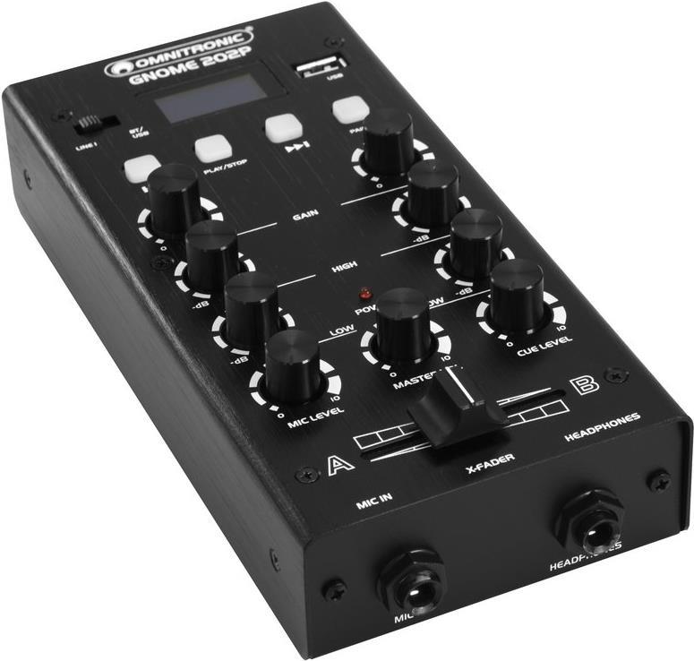 OMNITRONIC GNOME-202P Mini Mixer Black (10006885)