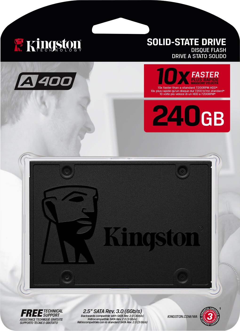 Kingston SSD 240GB 2.5" SATAIII SA400