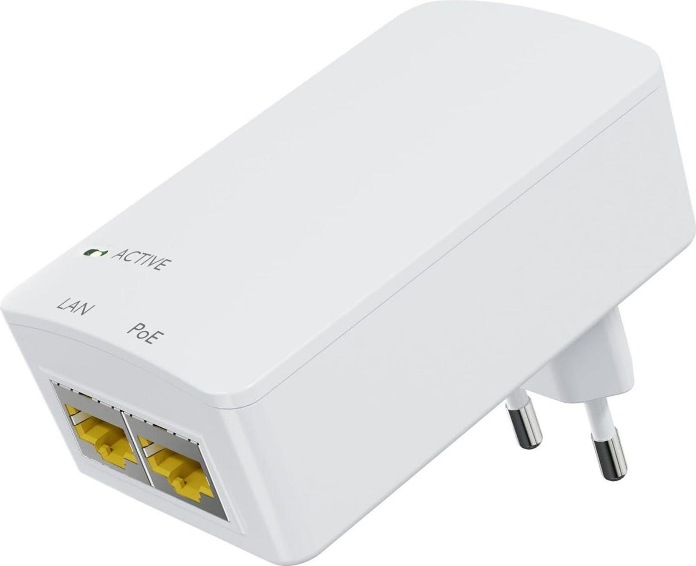 MicroConnect PoE Injector 48V 15.4W EU Plug - MC-POEINJ-EU