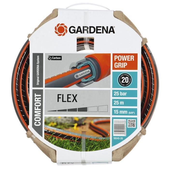 GARDENA Comfort FLEX Garden Hose - 25 m Length - Ø15mm - Kink-resistant - Model 18045-26