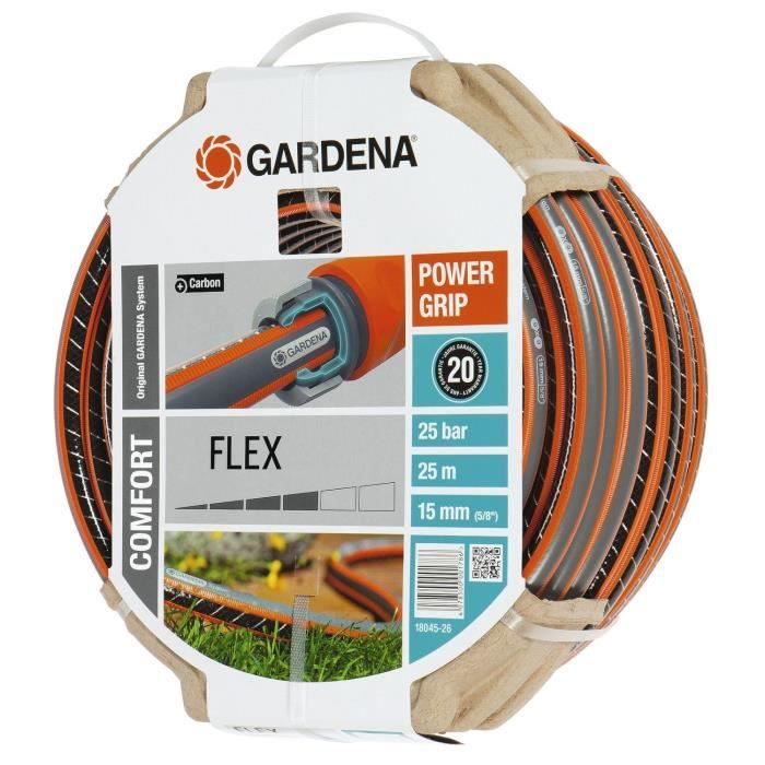 GARDENA Comfort FLEX Garden Hose - 25 m Length - Ø15mm - Kink-resistant - Model 18045-26