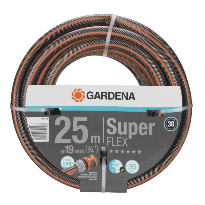 GARDENA Premium SuperFLEX Garden Hose - 25 m Length - Ø19mm - Kink-resistant - Model 18113-20