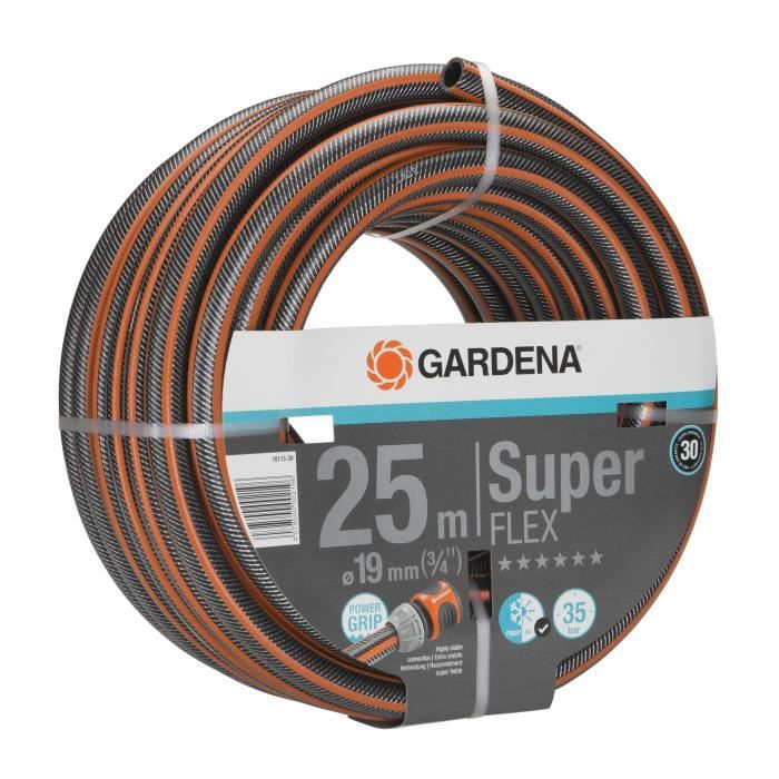 GARDENA Premium SuperFLEX Garden Hose - 25 m Length - Ø19mm - Kink-resistant - Model 18113-20