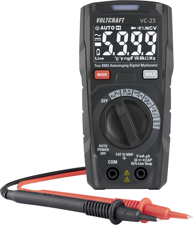 Voltcraft VC-23 TRMS Multimeter CAT III 600V Auto-Range | Model VC-15313340