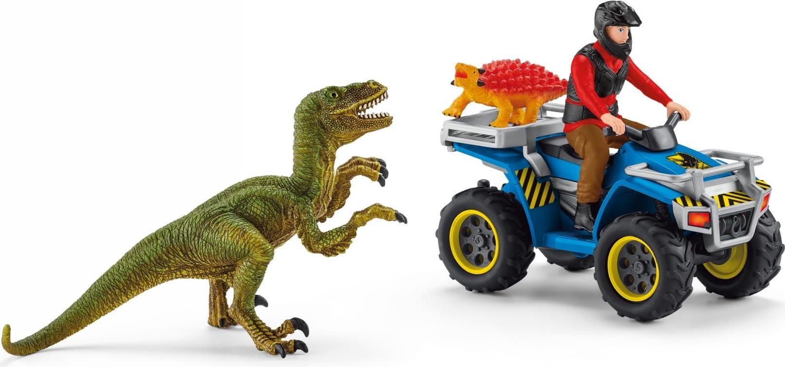 Schleich Dinosaurs Quad Escape from Velociraptor - 41466
