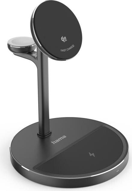 Hama Wireless Qi2 Charger Inductive Fast Charging 3in1 Station 15W 00201757