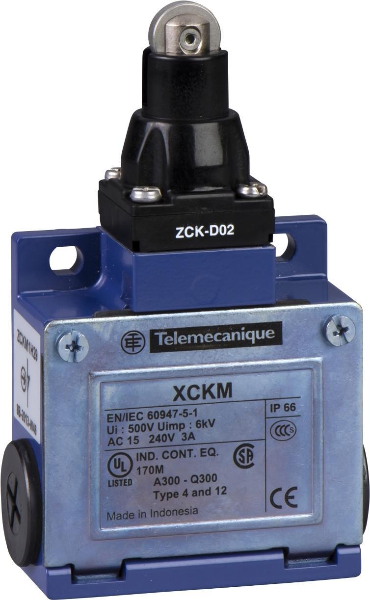 Schneider Electric XCKM102H29 Electric Limit Switch 2P Blue