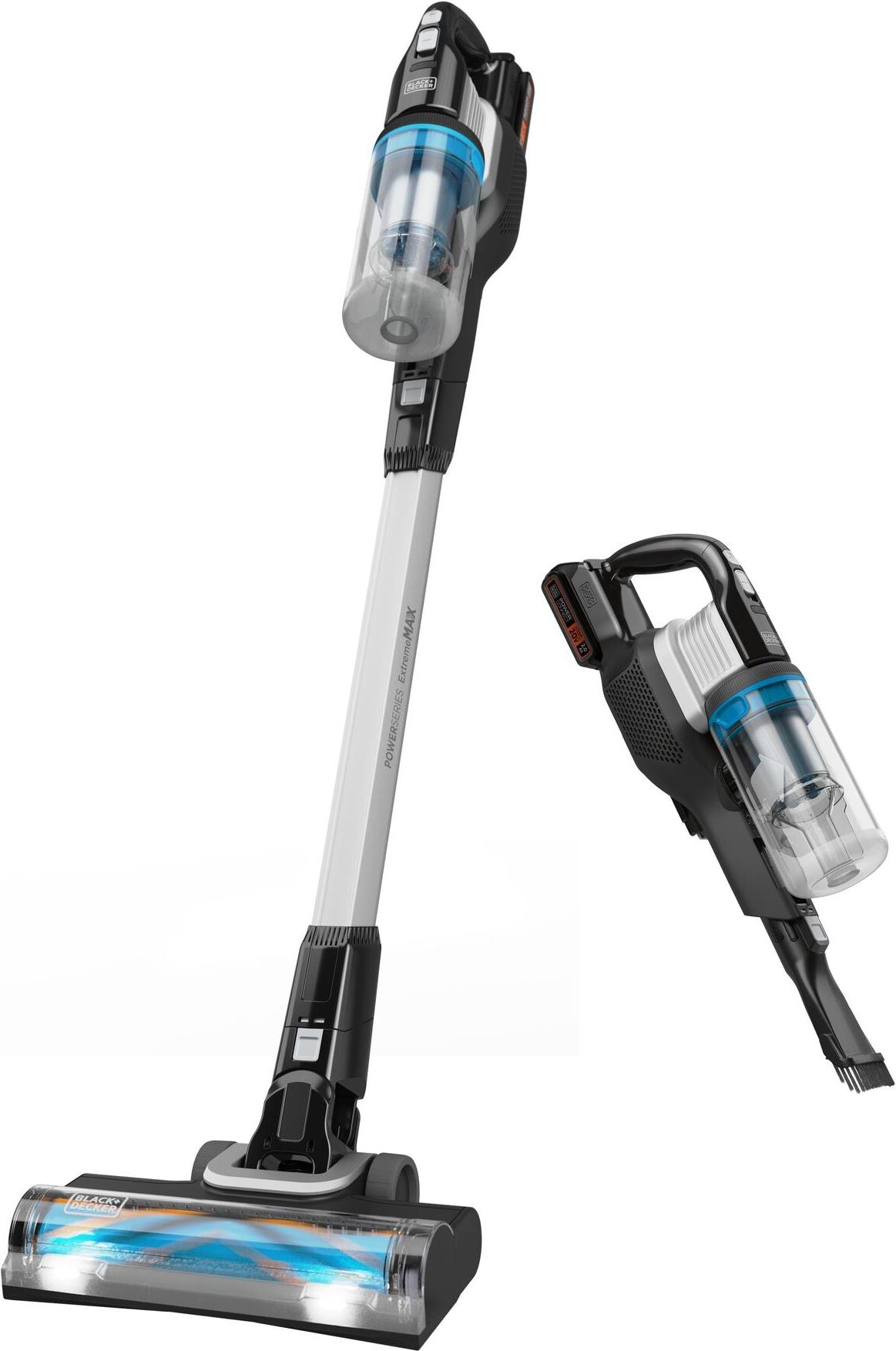 Black & Decker BHFEB520D1 - Bagless Cyclonic Vacuum Cleaner - Black, Transparent, White - Rectangular D1-QW