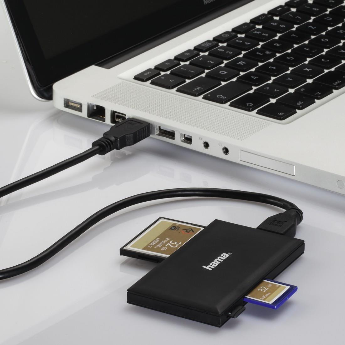 Hama Multi-Card Reader USB 3.0 for CF, MS, SD, microSD, SDHC, SDXC - 00181018 USB3.0