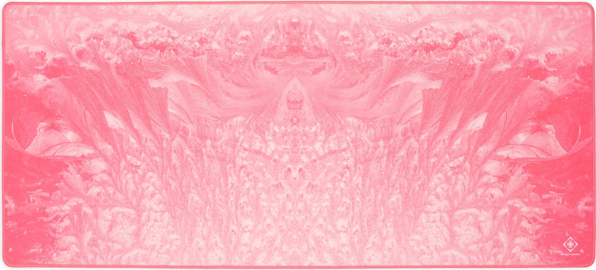 Deltaco PMP85 - Pink - Pattern - Polyester - Anti-Slip Gaming Mouse Pad GAM-155-P