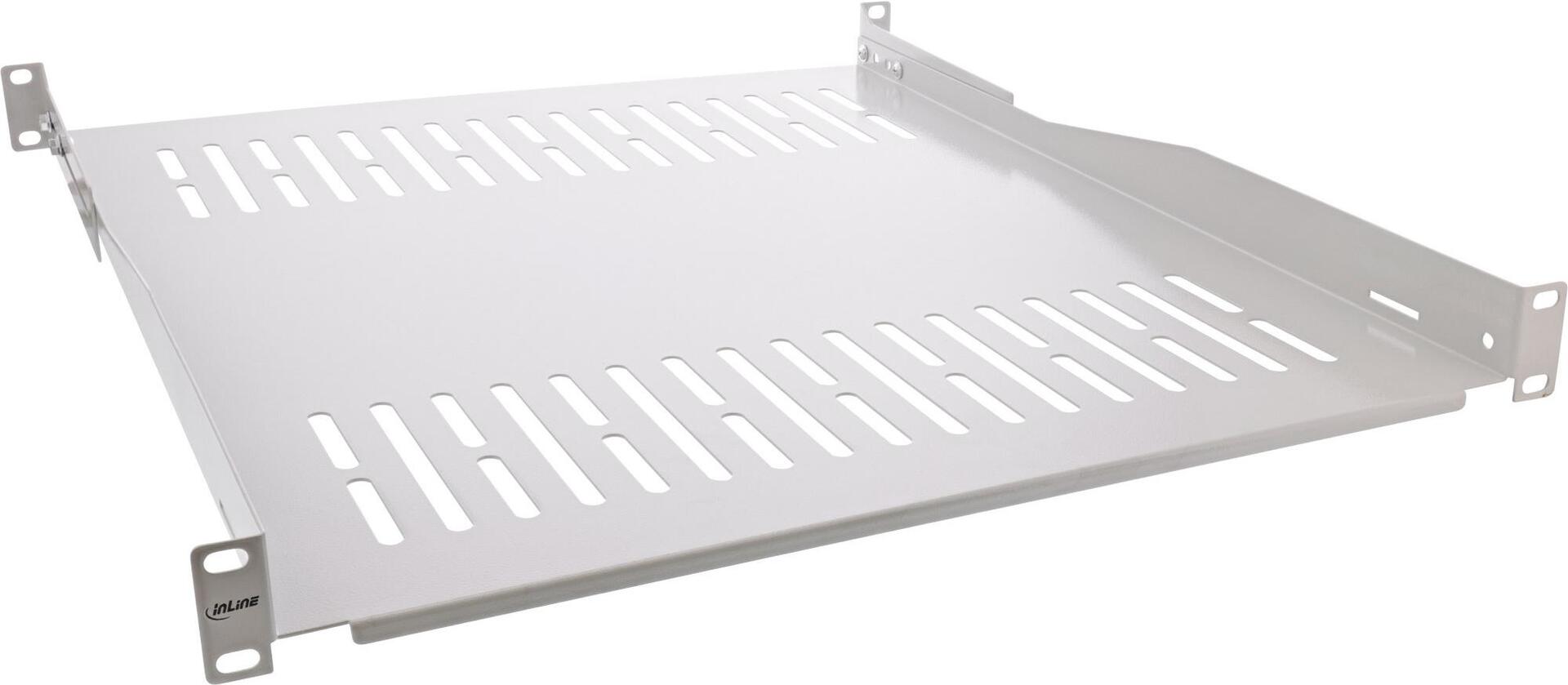 InLine 19" Shelf 550 mm 50 kg 1U RAL 7035 Grey (19114H) 1HE