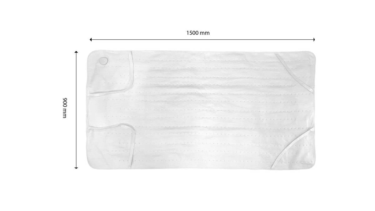 Sygonix Heating Underblanket 1500 x 900 mm 60 W White SY-5718916