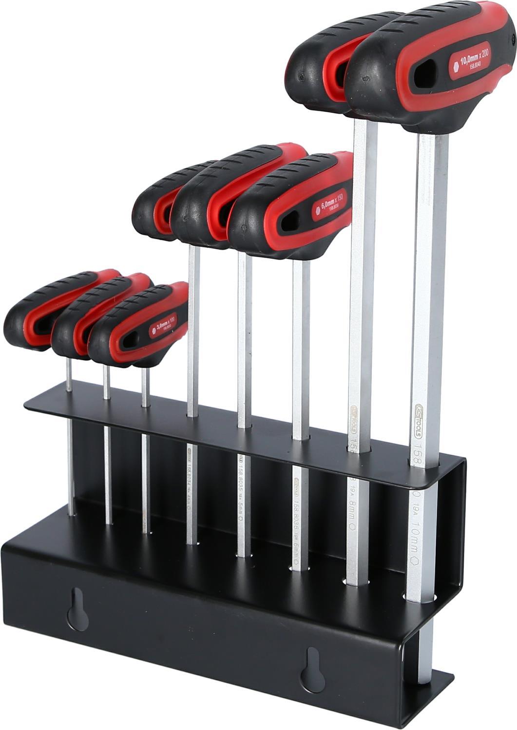 KS TOOLS ERGOTORQUEplus T-Handle Hex Key Set - 8-Piece (158.8130)
