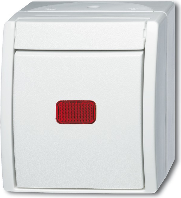 Busch-Jaeger Ocean Surface-Mounted Changeover Switch White (2601/6 SKW-54)