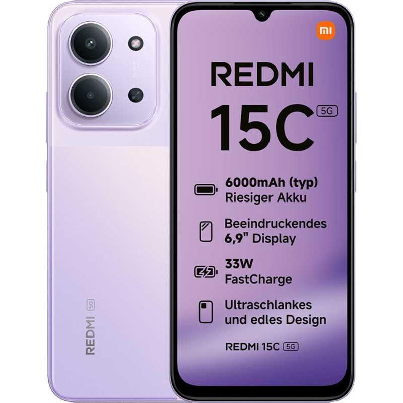 Xiaomi Redmi 15C 5 G Dual Sim 4GB RAM 256GB Dusk Purple (MZB0LLNEU)