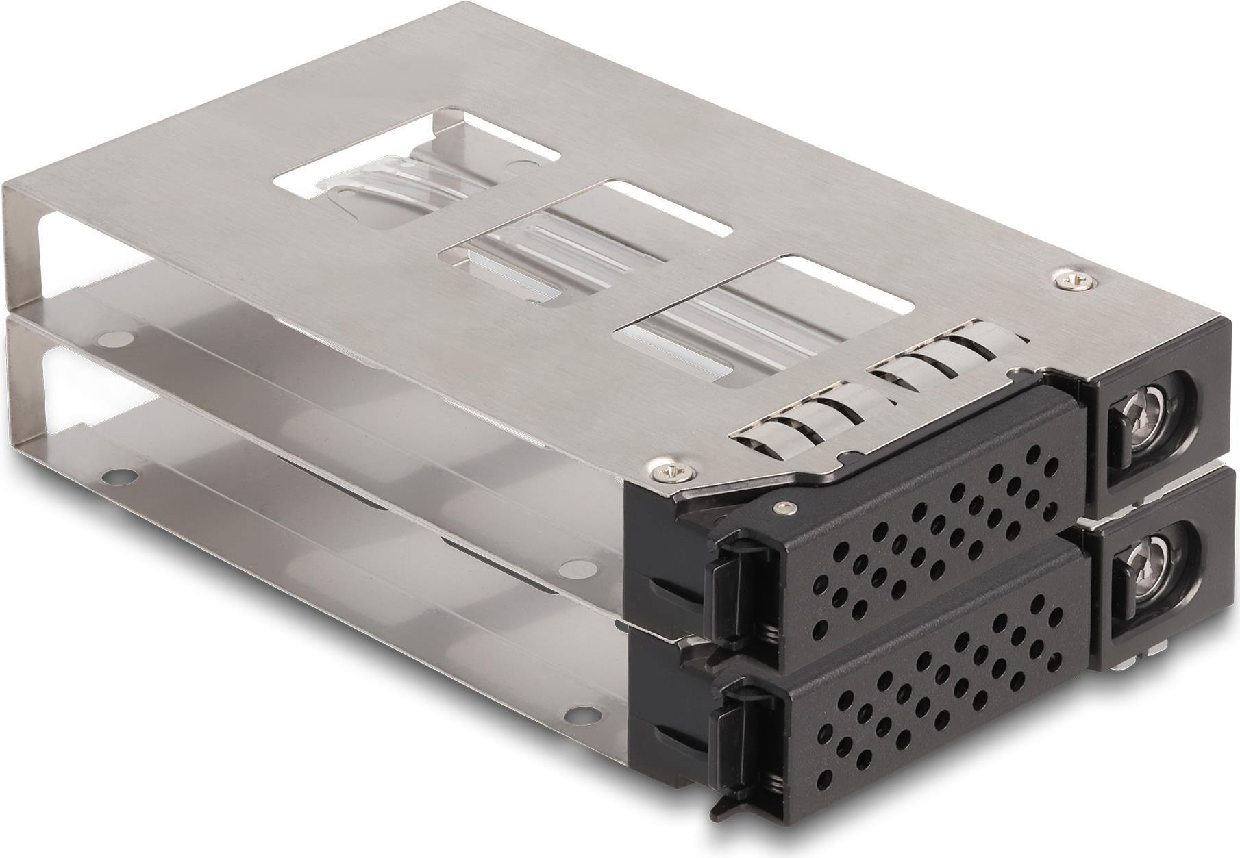Delock Mobile Storage Rack - Slim Bay - 5.25" Slot - Key Lock for SSDs