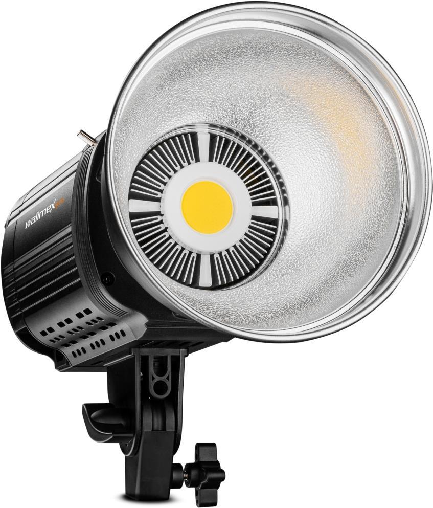 Walimex pro Niova 100 Plus - Dimmable LED Video Light - Bowens Reflector & Soft Diffuser - 5600 K, CRI=93 - Adjustable Brightness (1022254)