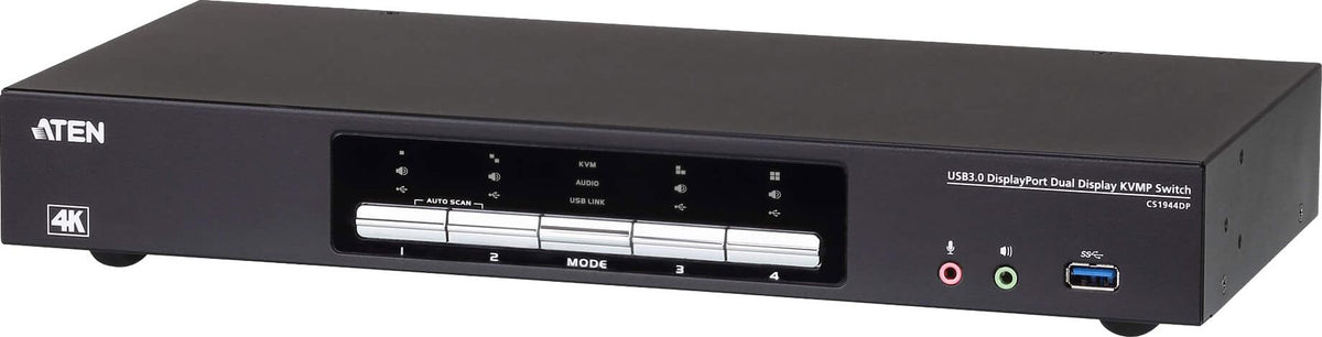 ATEN CS1944DPA KVMP-Switch 4-fach Dual-Display, DisplayPort, USB 3.0, 8K (CS1944DPA)
