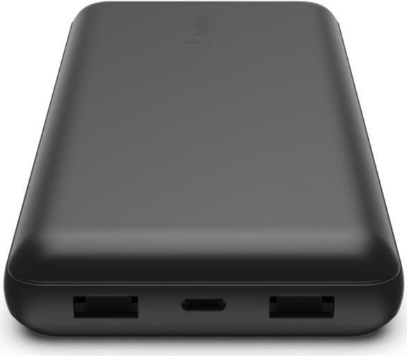 Belkin BOOST?CHARGE Powerbank, 20.000mAh 15W, USB-A & -C, Black (BPB012btBK)