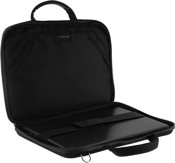 Tucano Darkolor Notebook Bag - 35.6 cm (14") - Black - BDA1314-BK