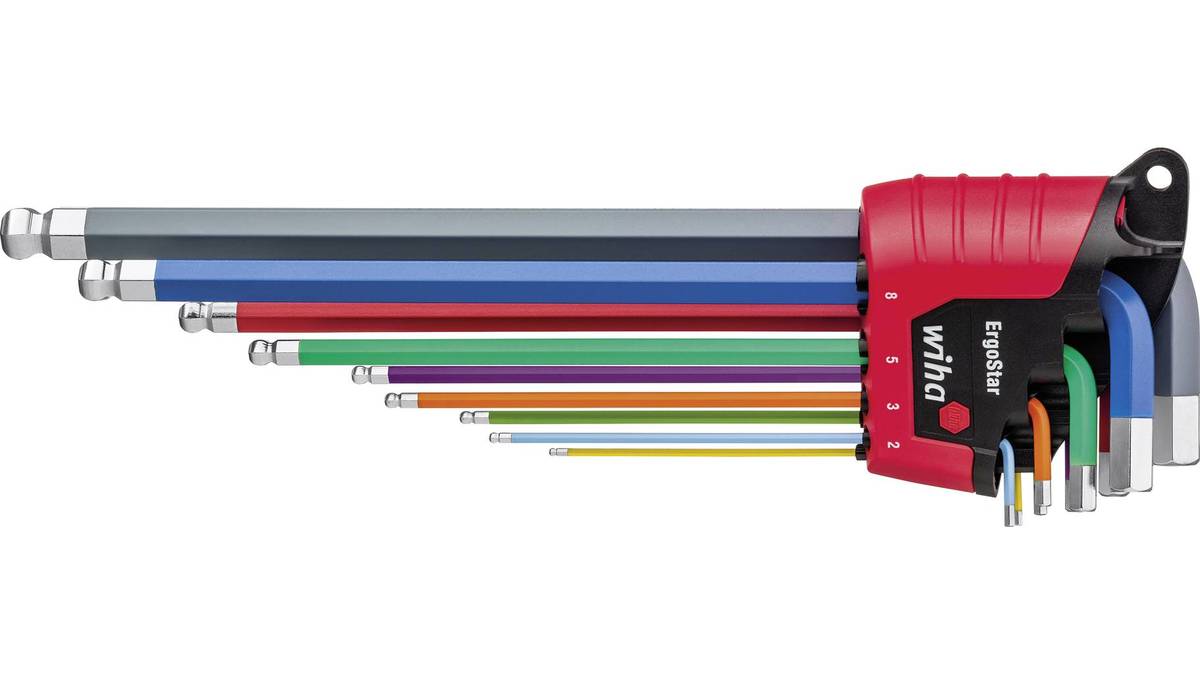 Wiha 9-Piece Internal Hexagon Angle Screwdriver Set (43849)