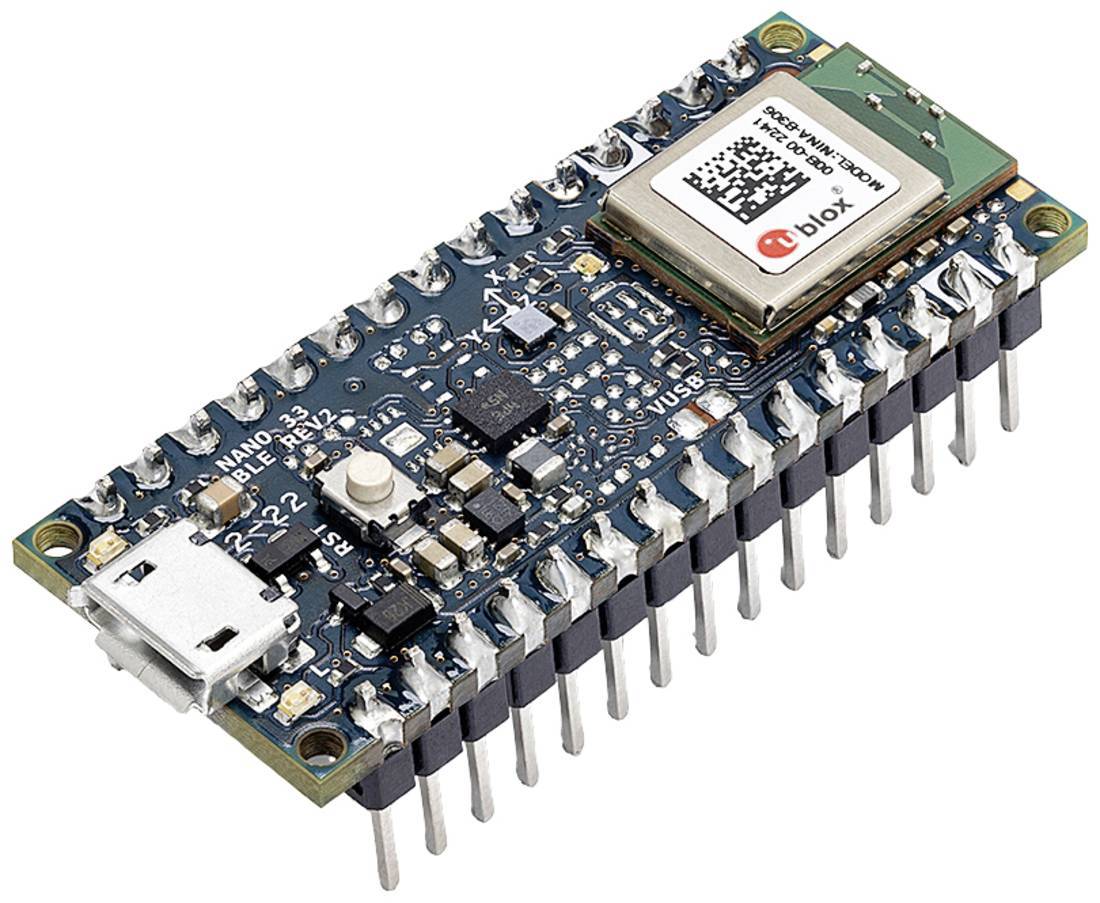 Arduino Nano 33 BLE Rev2 Board with Headers ARM® Cortex®-M4 ABX00072
