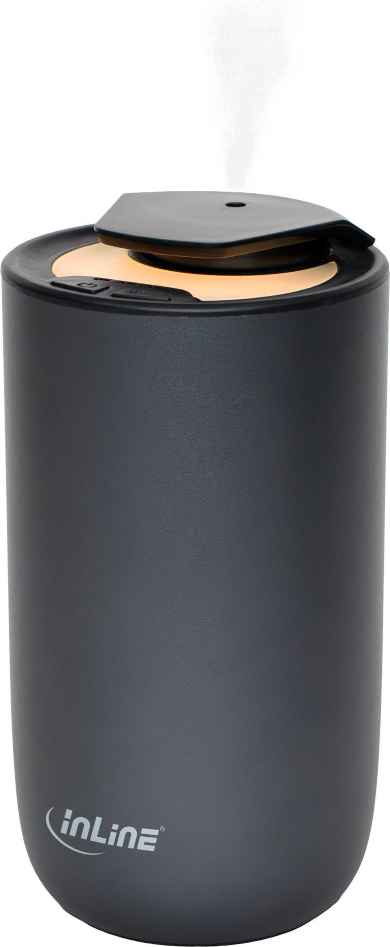 InLine Aroma Diffuser for Home & Car - Waterless - Ambient Light - Battery (40141)