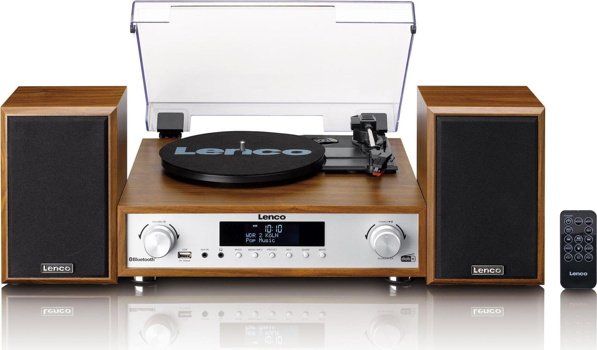 Lenco MC-160 Audio System 2 x 10W Wood (MC-160WD)