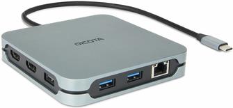 DICOTA 10-in-1 Docking Station USB-C 2 x HDMI D32057