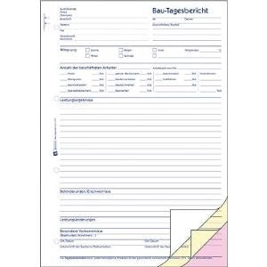 Avery Zweckform Construction Daily Report Book A4 SD for D - L - A 1777